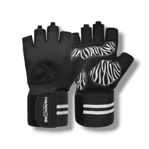 Hardcore Fitness Gloves Zebra